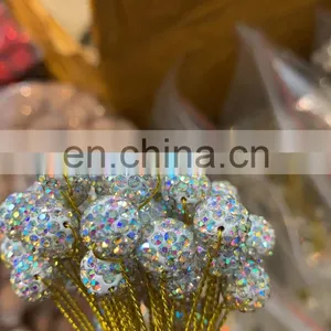 China Natural Stone Crystal ab Round Shape Beads, White Crystal AB for Jewelry thumbnail-5