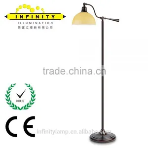 Popular Modern British Energy Saving Glass Shade Bulb Included Office Hotel Living Room Floor Lamp Light thumbnail-1