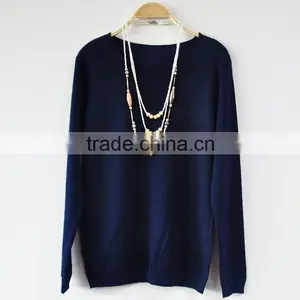 Women Pullover Cashmere Sweaters Hand Knitted Sweater Designs thumbnail-1