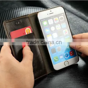 [CASEME] For IPhone 6/6s Case, Import Luxury R64 Leather Wallet Covers Case for Apple IPhone 6/6s thumbnail-3