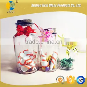 600ml Clear Glass Wishing Bottle With Wishing Stars thumbnail-6