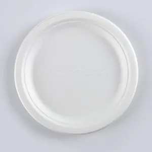 Disposable Biodegradable 9INCH PLATE Take Away Sugarcane thumbnail-3