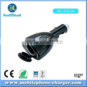 2016 New Design Hot Sale Stainless Steel Universal Micro USB Car Auto Charger Rapid Charging Rate 2A Dual USB Car Charger thumbnail-1
