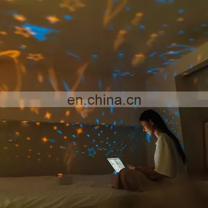 1000ml Large-capacity Water Tank Christmas Gift Children Night Light Romantic Projector Dual Outlet Humidifier thumbnail-2