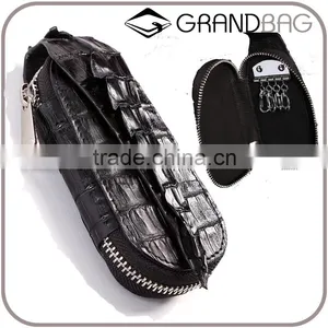 Genuine Crocodile Leather Key Bag Car Key Holder High Grade Gift Key Case for Men and Ladies thumbnail-1