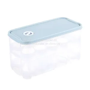 Plastic Egg Storage Container for Fridge Organization Storage Containers Transparent Box Egg Holder Bin With Lid Stackable Tray Holds 10/20 Eggs thumbnail-5