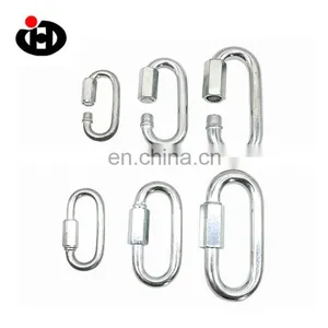 JingHong New Design Outdoor Climbing Zinc Plated Quick Link Hook thumbnail-5