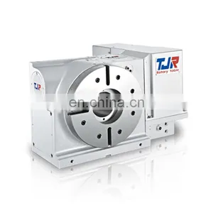 HR Series 320mm 210mm High Precision Cnc Hydraulic TJR 4th Axis Rotary Indexing Table and Tail Stock thumbnail-2
