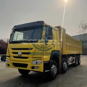 Used Howo Tipper Dump Truck Sino Truck 12 Wheeler RHD LHD 50tons 8x4 thumbnail-4