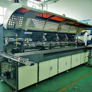 Automatic 4 Color Servo Linear Round Oval Square LED Plastic Glass Bottle Ceramic Silk Screen Printing Machine on Wine Voda Spirit Glass Packaging thumbnail-1