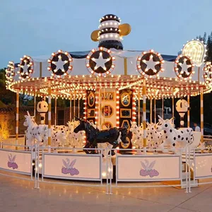For Kids Pour La Seregraphique Rotating Horse Shopping Mall Upper Drive Carousel Rides thumbnail-2