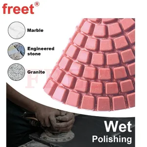 4-Inch Flexible Polishing Pads 3-Step Process for Stone Finishing thumbnail-4