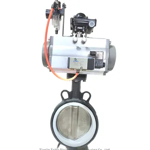 Jintaike Supplies Fully Fluorine-lined/half Fluorine-lined Butterfly Valves D71f/41f, Carbon Steel With Polytetrafluoroethylene thumbnail-5