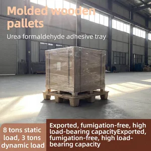 Cost-Effective Molded Wood Pallets — Factory Direct Supply — Versatile for Warehousing, Internal Circulation, and Export thumbnail-1