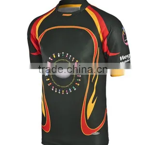 Professional Custom Black Rugby Shirts thumbnail-1