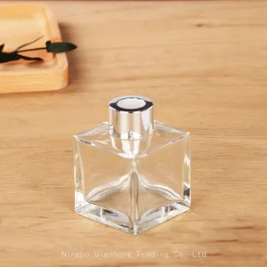 Wholesale Car Home Air Freshener Container 150ml Matte White Black Aroma Reed Diffuser Bottles Thick Glass Diffuser Bottle thumbnail-4