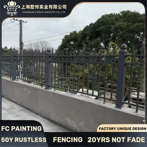 Luxury Wrought Iron Railing Stair Iron Fence thumbnail-4