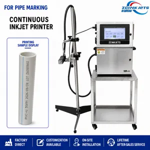 Plastic Pipe Coding Machine for PVC PE HDPE PPR Pipes Specification Meter Marking Printing thumbnail-1