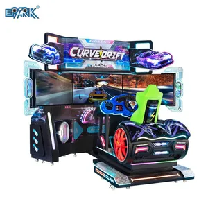 Triple Screen Racing Arcade Machine Curve Drift Dynamic Driving Simulator for Commercial Game Centers and FEC Operators thumbnail-3
