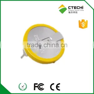 Rechargeable 3V Coin Cell ML2032 With Solder Tabs thumbnail-2