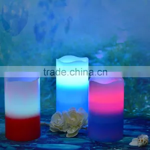 Moving Wick Unscented Wax Pillar Candle Led Mirage Flameless Candle thumbnail-4