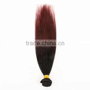 Top Quality Brazilian Vigin Human Hair Weave 1b 99j Two Tone Ombre Color Hair Extension thumbnail-5
