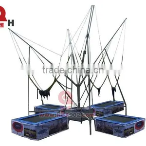 Rectangle Bungee Trampoline Europe Kids / Adult Jump Trampoline thumbnail-1