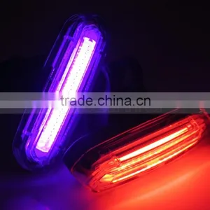 Blue Red LED Plastic Clip Collar 120LM Bicycle Front Light Warm Security Lamp thumbnail-2