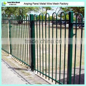 Beautiful 2400 Long Two Rails Flat Top Swimming Pool Fence thumbnail-4