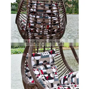 Rattan Outdoor Steel Garden Swing Chair Cover Outdoor Single Seat Swing Chair thumbnail-5