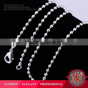 Hot Sale Cheap 925 Sterling Silver Ball Chain LKNSPCC002 thumbnail-1
