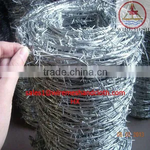 Double Twisted Galvanized Barbed Wire thumbnail-1