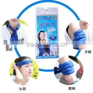 Mix Color Summer Cooling Scarf Cool Water Band Speed to Cool Towel Cooling Scarf Ties Neck Scarves thumbnail-1