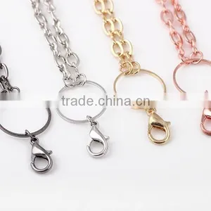 New Products Gun Color Necklace Alloy Necklace 60cm for Making Floating Locket thumbnail-1