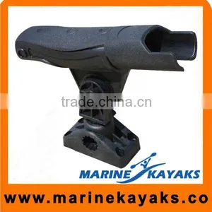 Plastic Kayak Boat Fishing Rod Holder Adjustable Swivel Side Mount Kits thumbnail-1