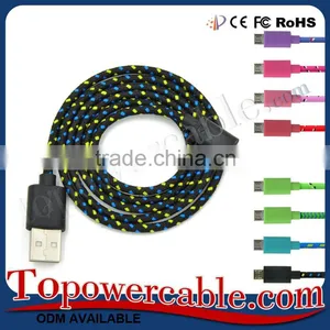 Universal Fabric Knit Driver Download USB Charging Data Cable For Samsung Galaxy S4 I9500 thumbnail-6