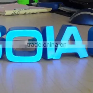 Custom Shop Front Logo in Stainless Steel 3D and Backlit Logo thumbnail-2