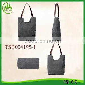 2016 New China Fashion Retro Burlap Tote Bag Leisure Simple Handbag thumbnail-1