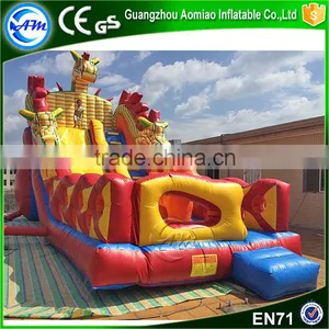 Cartoon Inflatable Dragon City Playground Slide Inflatable Zenith Dragon for Kids thumbnail-2