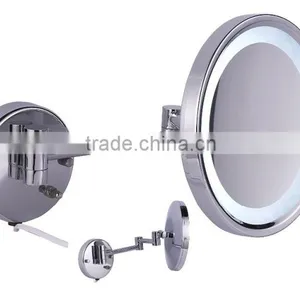 Brass LED Light Makeup Mirror thumbnail-1