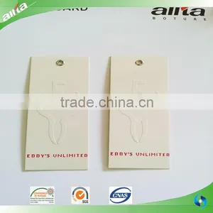 Custom Embossed Paper Jeans Hang Tag thumbnail-2