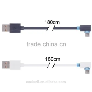 Fast Charging 2.0 Usb Data Cable, Left/right Angle Micro Usb Cable,90 Degree Micro o Usb Cable thumbnail-2