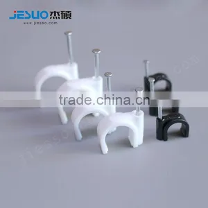C Type /Circle Round Steel Nail Plastic Nylon Cable Clip thumbnail-4