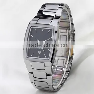 Elegance Tungsten Watch High Quality Sapphire Glass Watch Tungsten Band Watch thumbnail-2