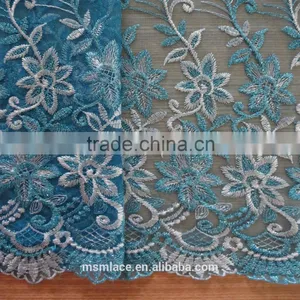 2015 New Design Embroidered Lace Fabric for Wholesale thumbnail-1