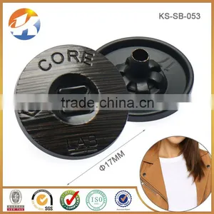 Fashion Shiny Brushed Surface Engraved Snap Buttons Custom thumbnail-1