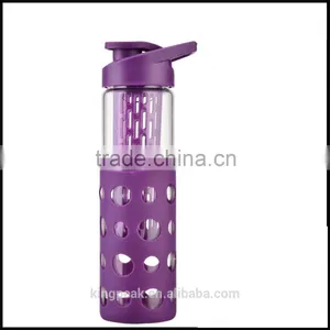 2015 Best Selling BPA Free Portable Glass Water Bottle With Tea Fruit Infuser/water Bottle Joyshaker With Infuser BPA Free thumbnail-1