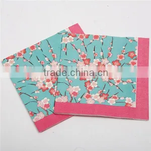 Floral Luncheo/Dinner Napkins Spring Flower Design Vintage Paper Napkins Serviettes 20 Count for Weeding Dinner Party thumbnail-4