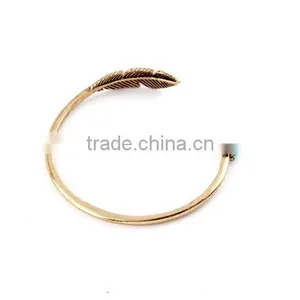>>New Arrival Fashionable Bohemian Open Bracelet Leaf Bracelet/ thumbnail-4