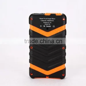 IP67 Super Waterproof Travel Power Bank Orange External Battery Charger 18000mah thumbnail-1